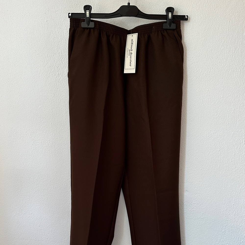 NWT Alfred Dunner 8P Dark Brown Pants